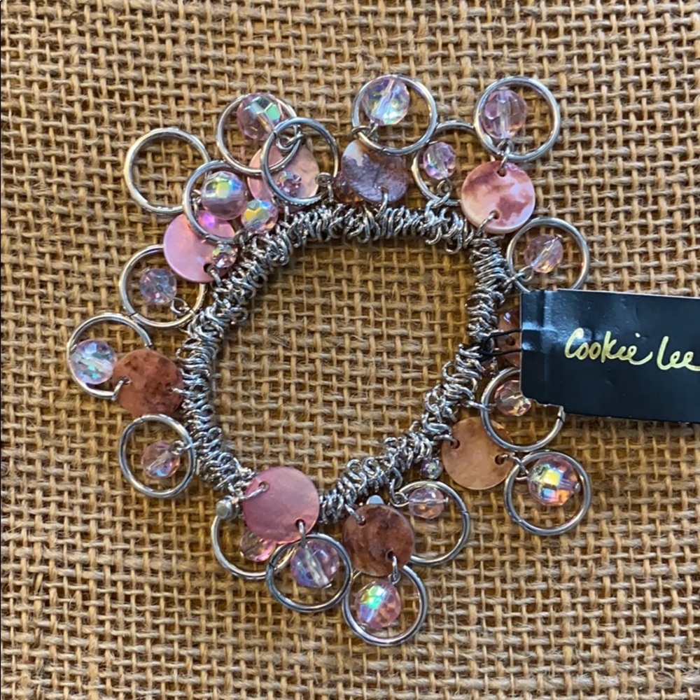 Shell, crystal bracelet